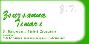 zsuzsanna timari business card